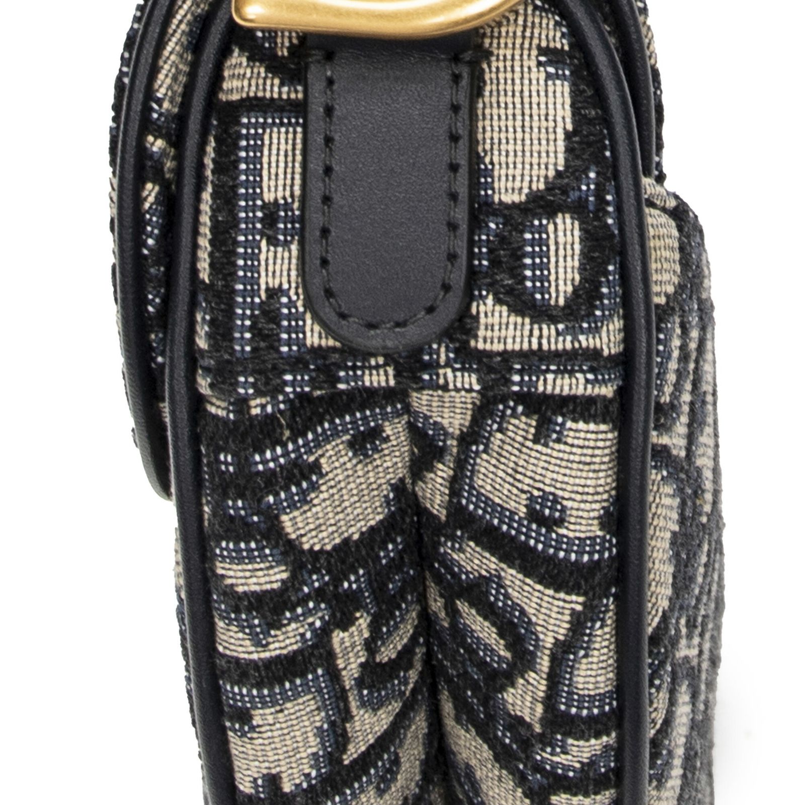 DIOR ディオールネイビー|ベージュオブリークジャカードキャンバスA