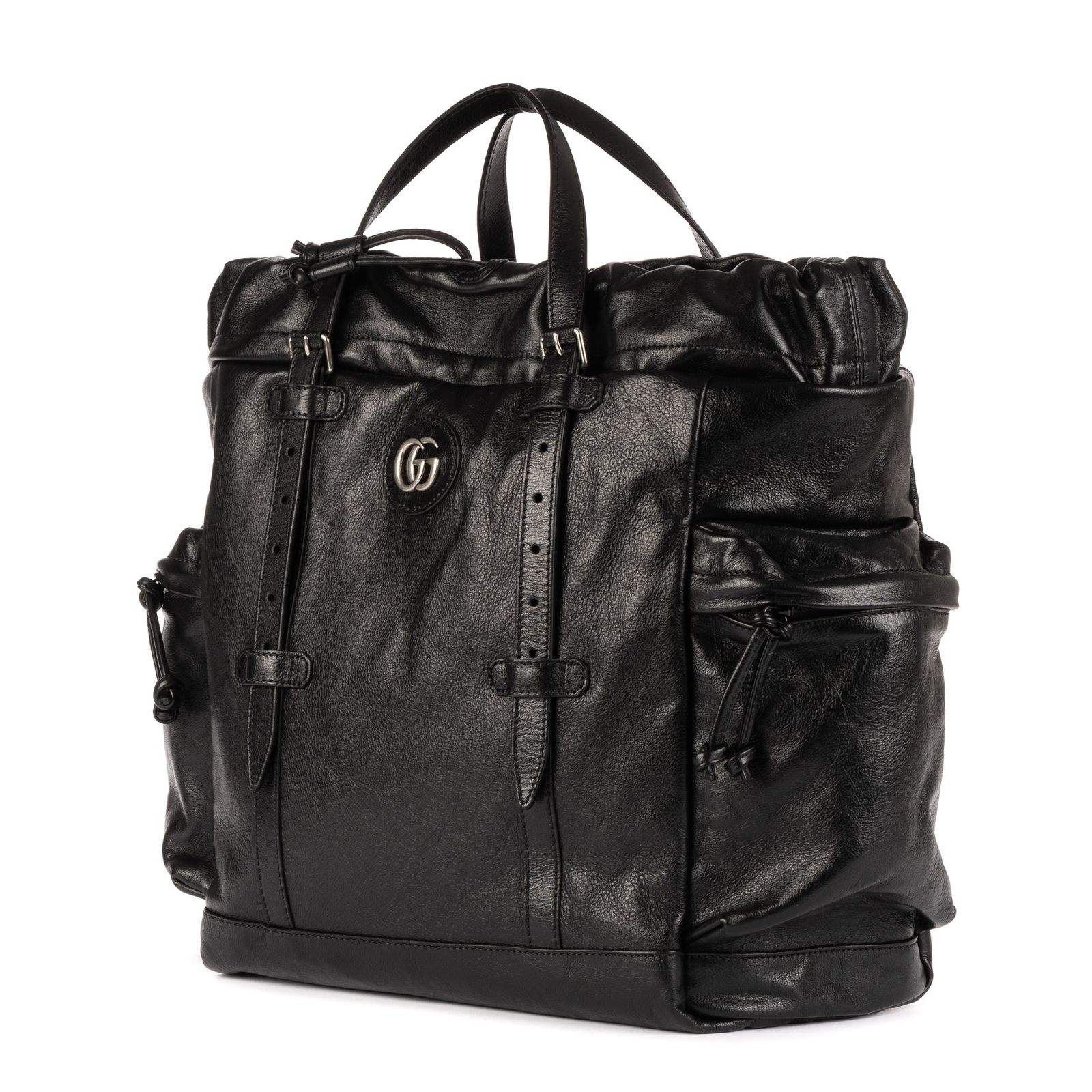 GUCCI グッチウィークエンダー黒スムースレザーA