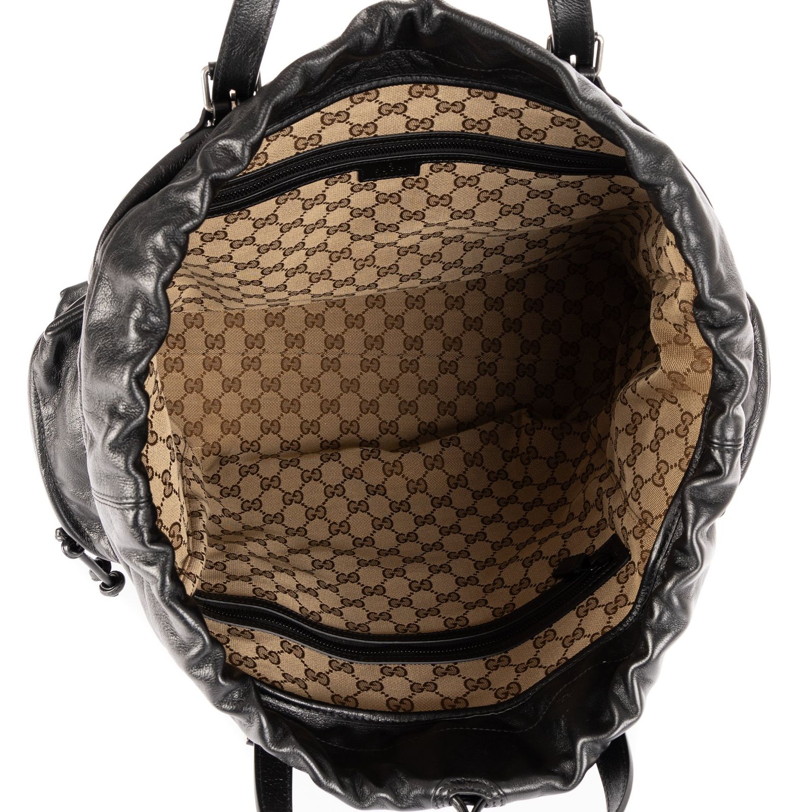 GUCCI グッチウィークエンダー黒スムースレザーA