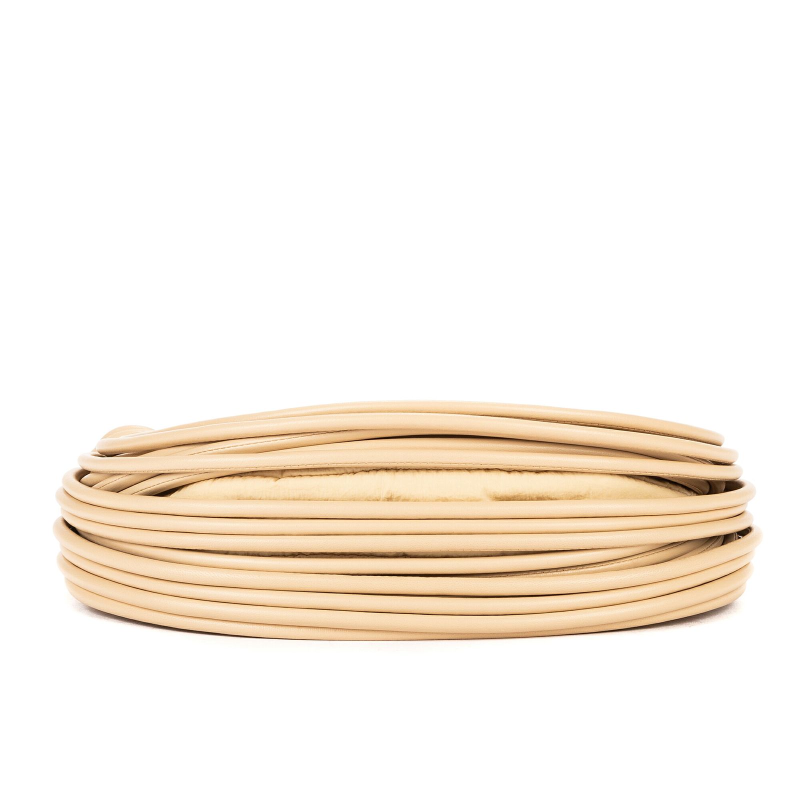 ボッテガヴェネタミニループカメラベージュカーフスキンレザーA