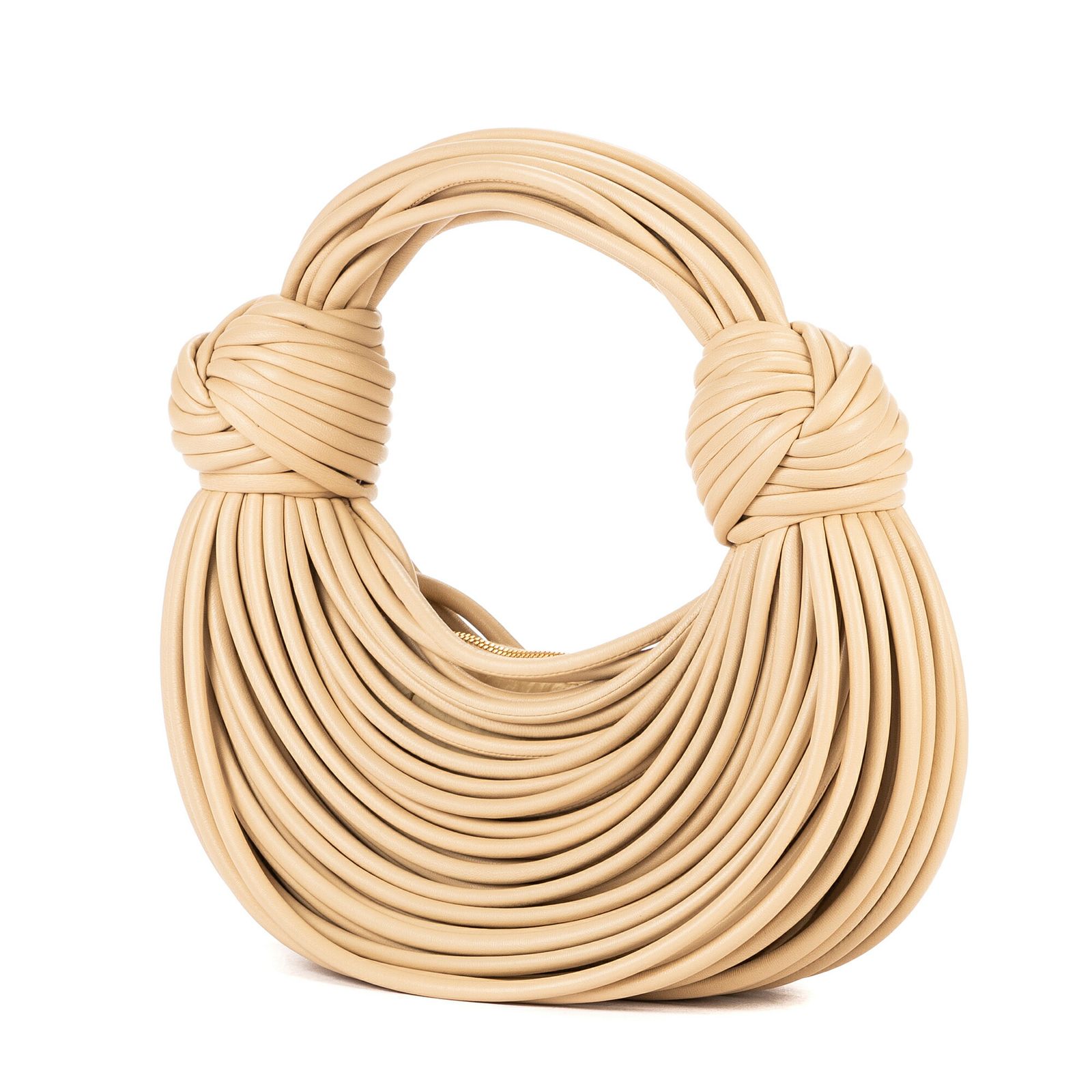 BOTTEGA VENETA ボッテガヴェネタミニループカメラベージュカーフスキンレザーA