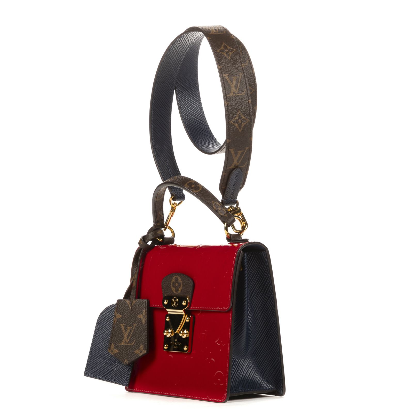 LOUIS VUITTON ルイヴィトンスプリングストリート赤モノグラム ヴェルニA