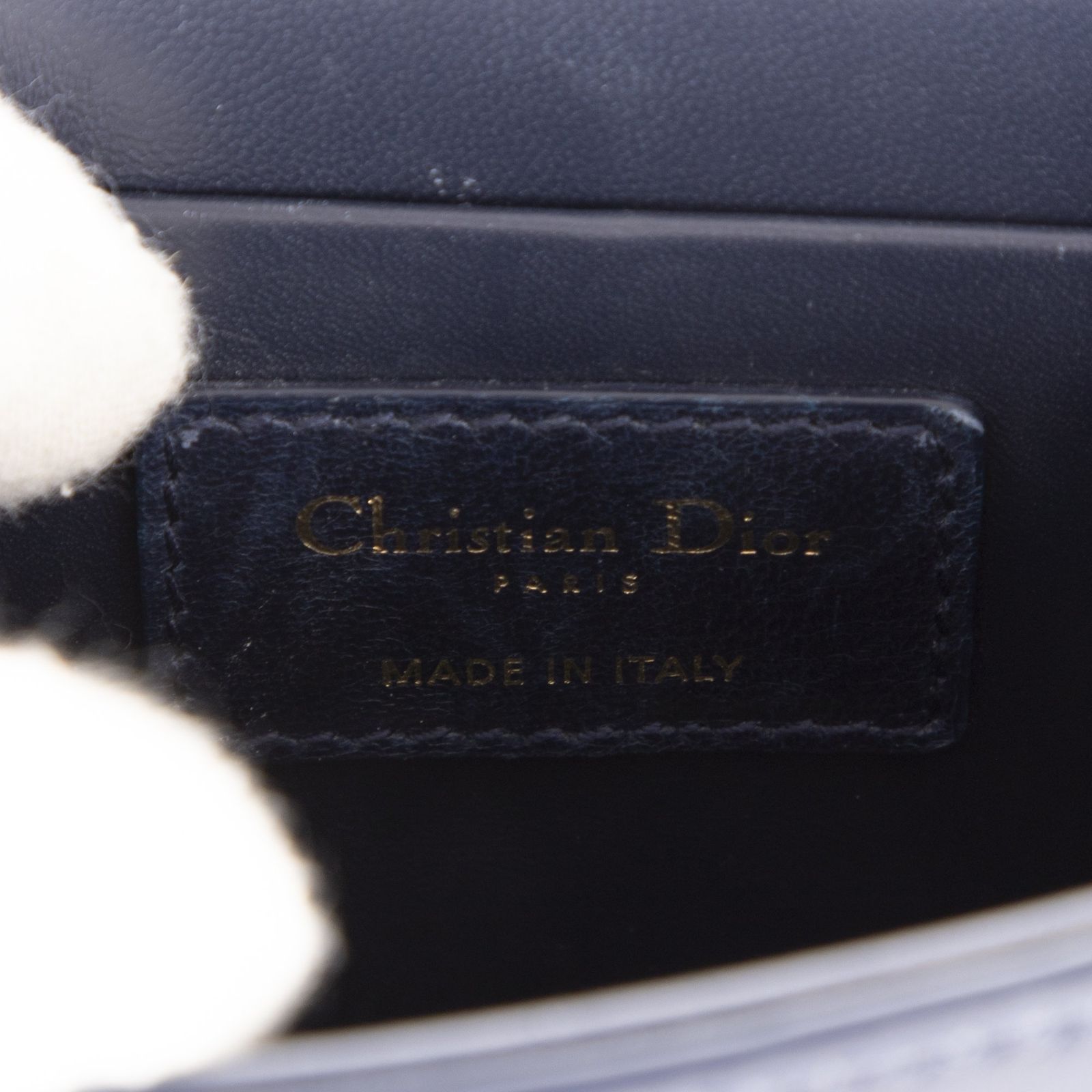 小 ボックスネイビーカーフスキンレザーA