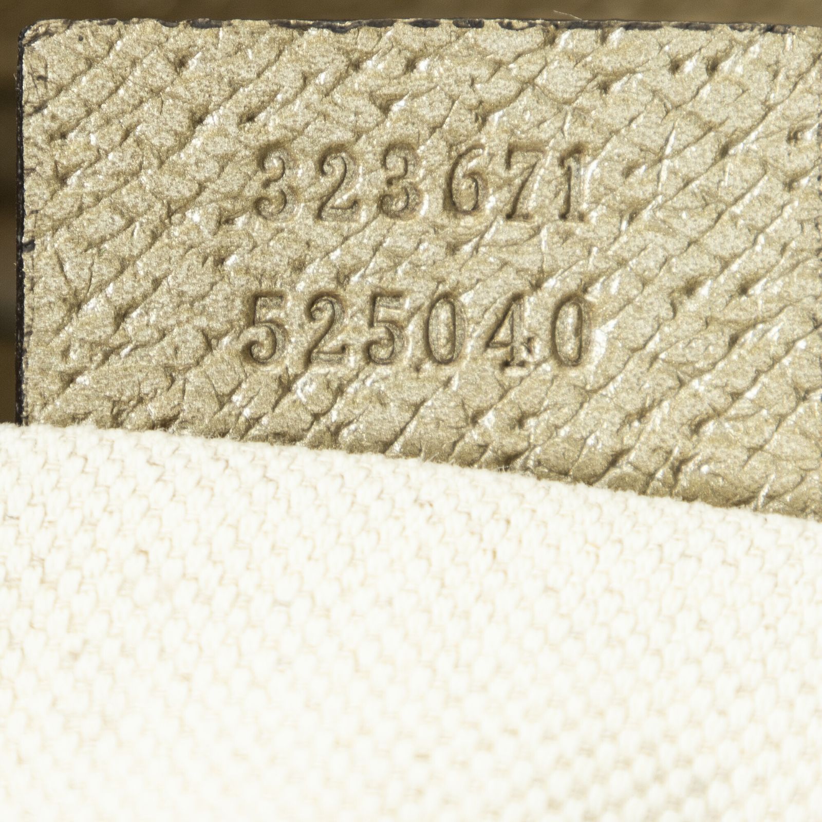 GUCCI グッチ大ブリートートベージュ|ブロンズGGキャンバスA