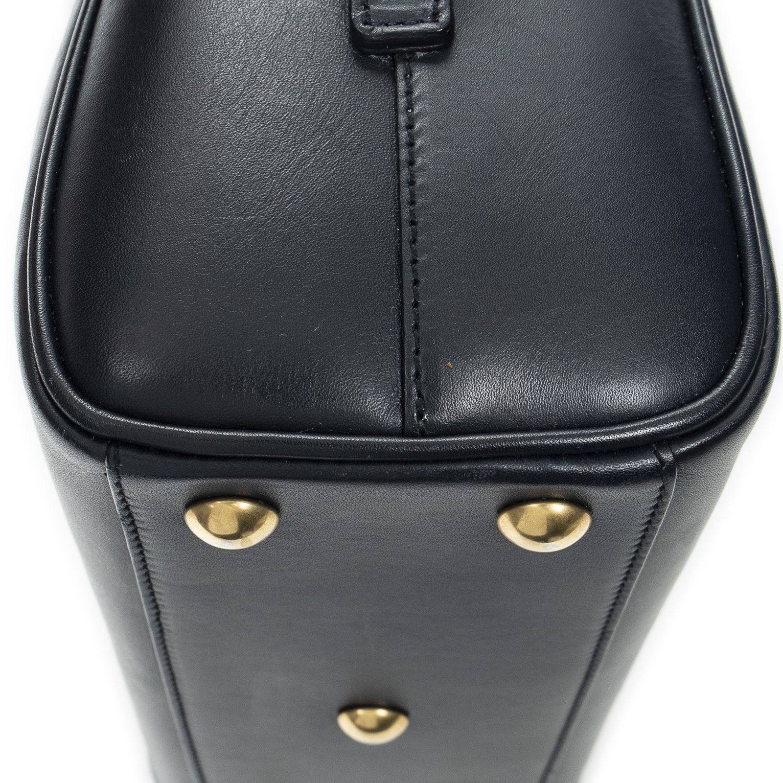 YVES SAINT LAURENT イヴサンローランベビーダッフル黒スムースカーフスキンレザーAB DECORATOM_COM_BR