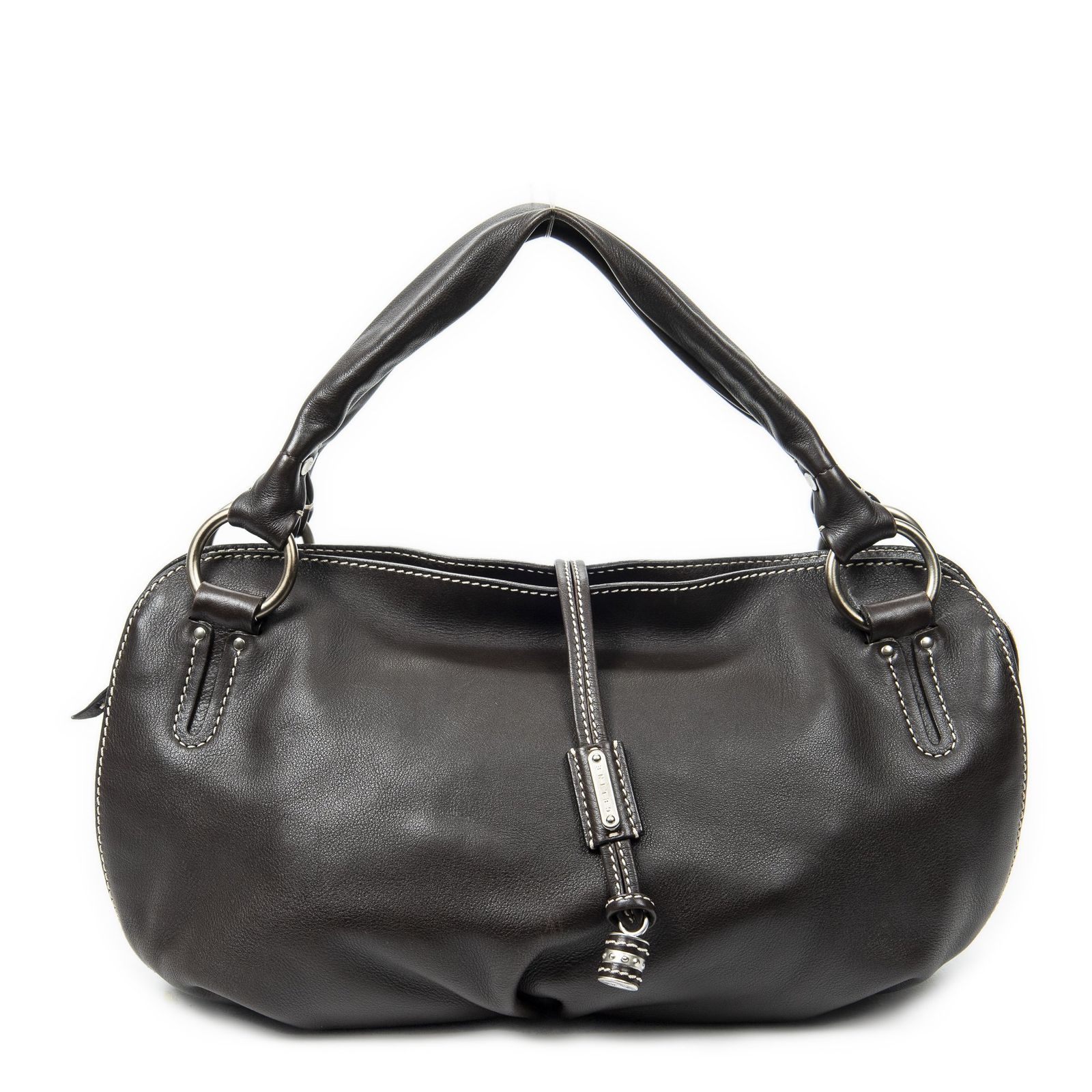 CELINE セリーヌビタースウィート ホーボー茶色スムースカーフスキンレザーA