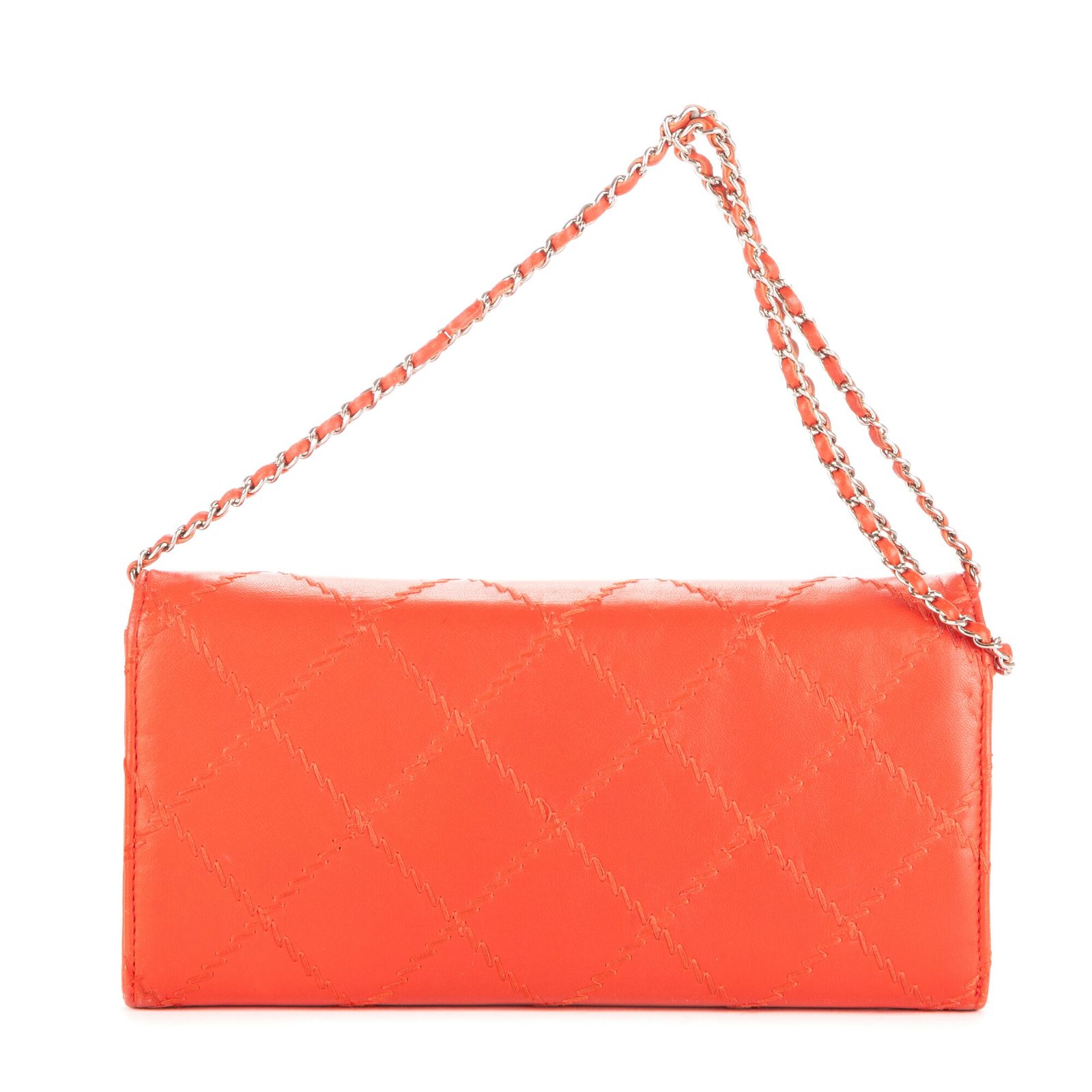 CHANEL シャネルWOCフラップウルトラスティッチオレンジラムスキンA DECORATOM_COM_BR