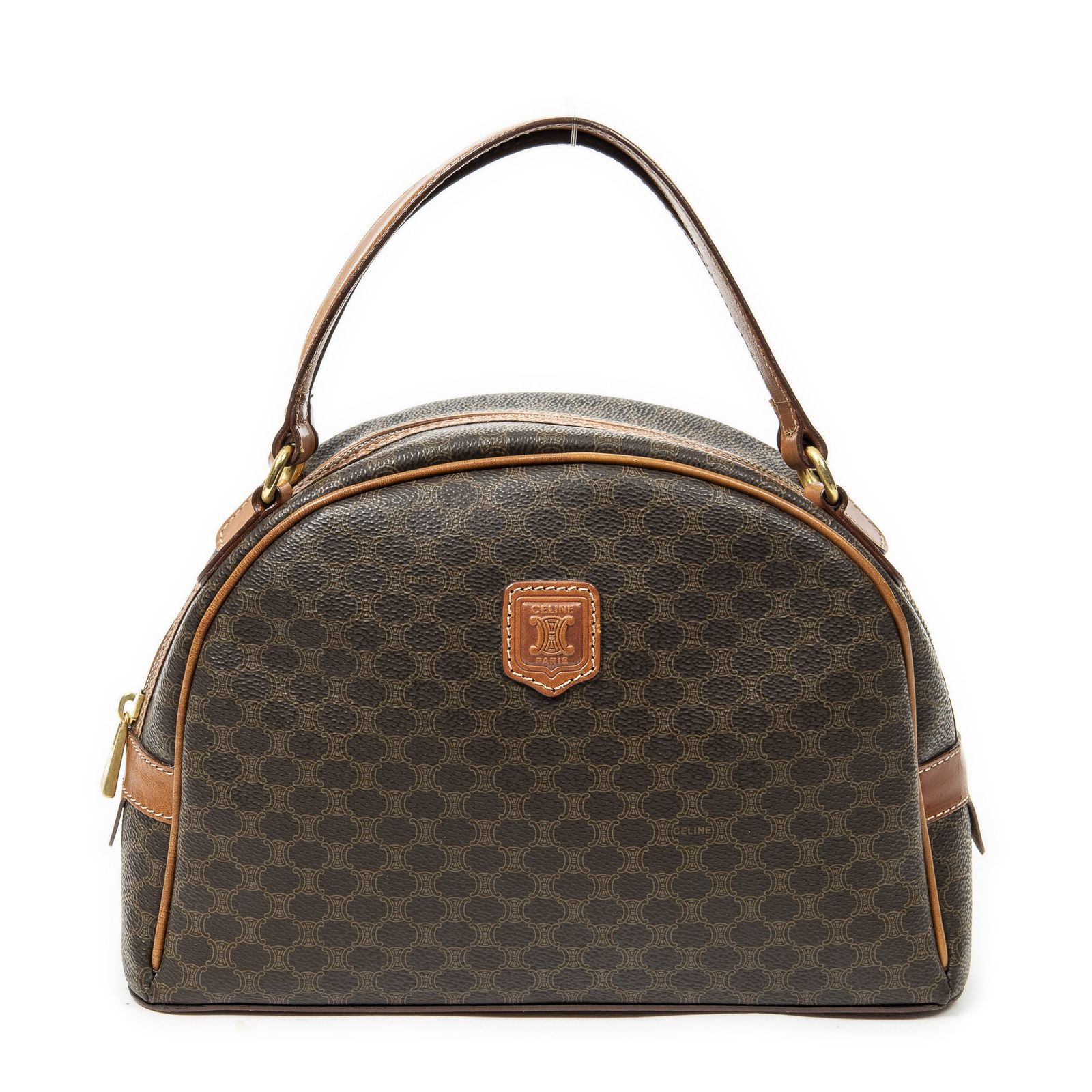 CELINE セリーヌ茶色マカダムPVCキャンバスA