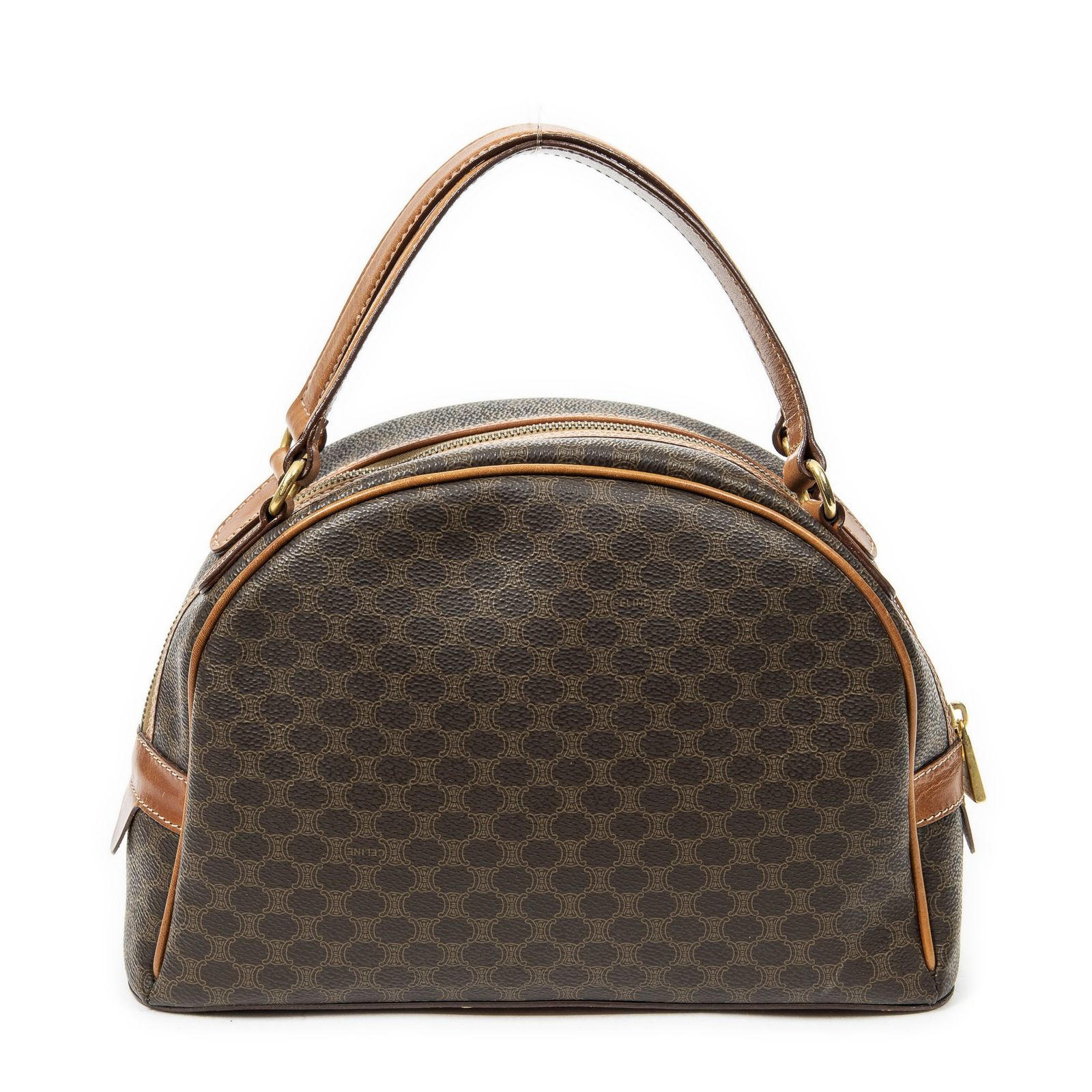 CELINE セリーヌ茶色マカダムPVCキャンバスA