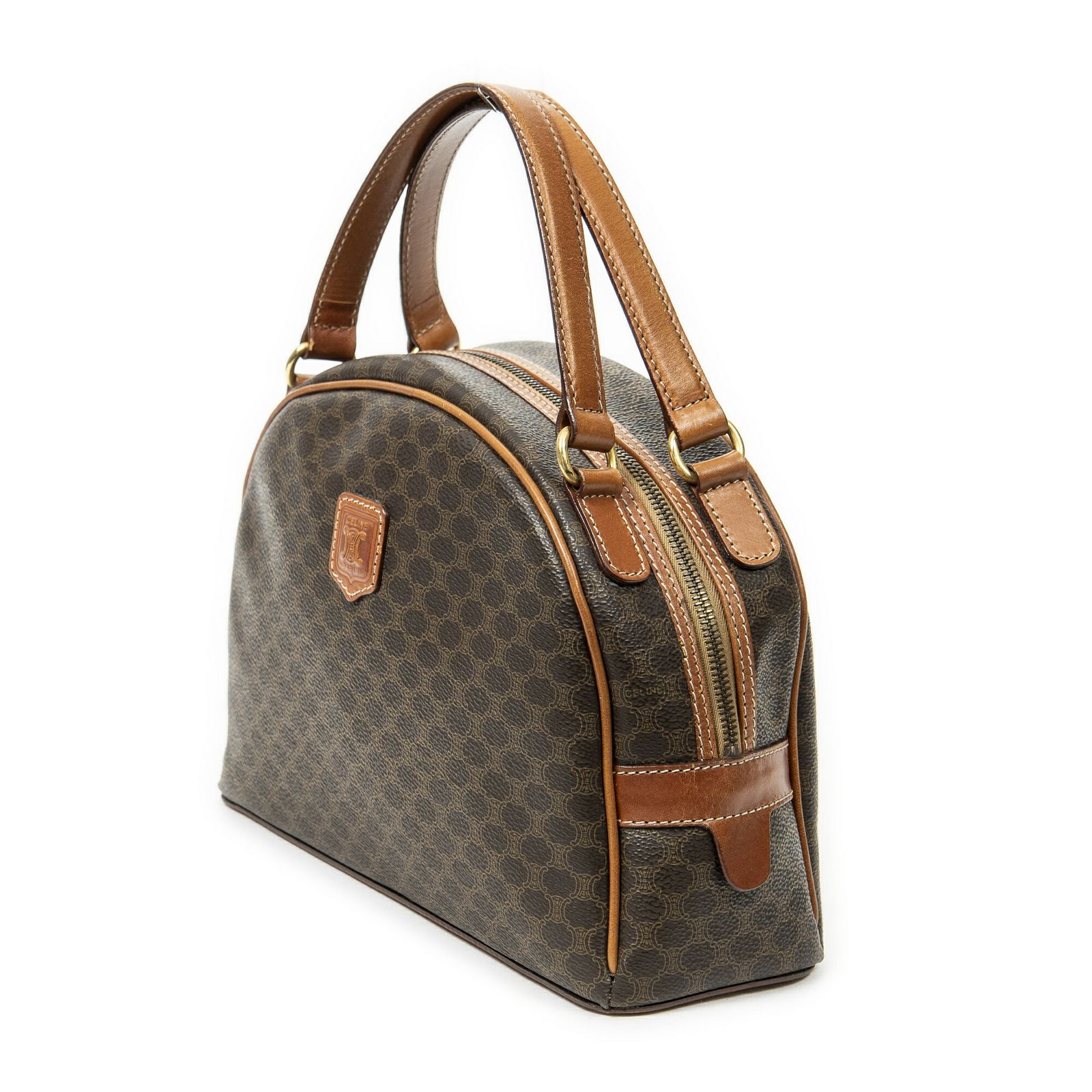 CELINE セリーヌ茶色マカダムPVCキャンバスA