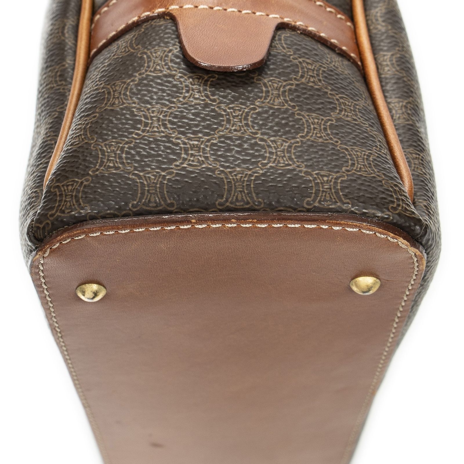 セリーヌ茶色マカダムPVCキャンバスA