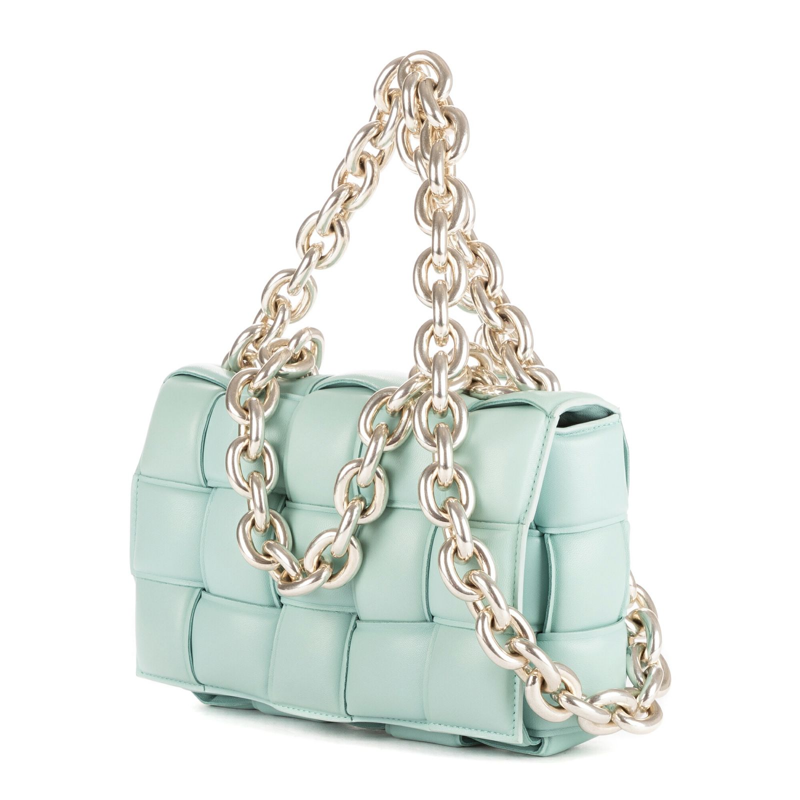 BOTTEGA VENETA ボッテガヴェネタチェーンカセットペールブループリントイントレチャートA