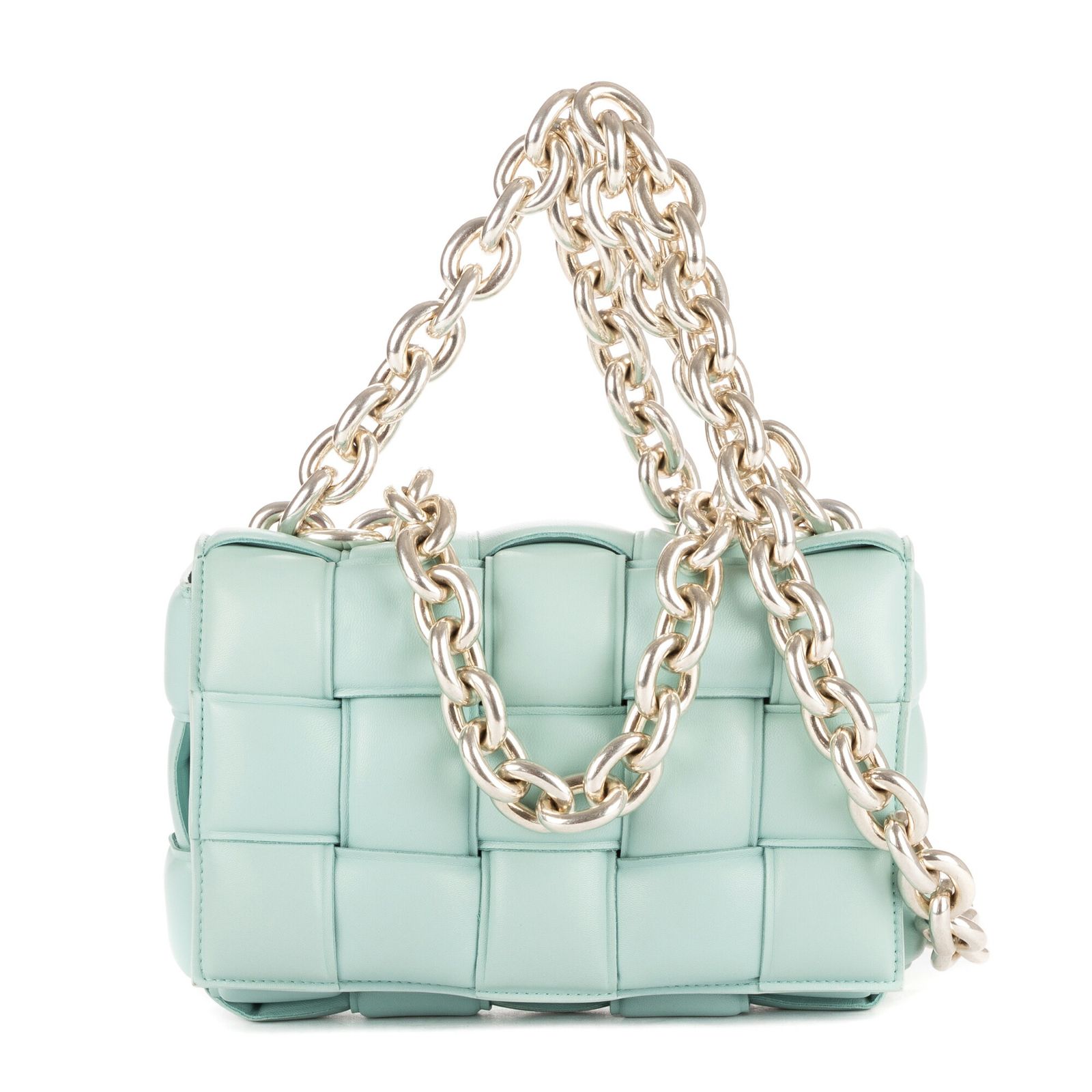 BOTTEGA VENETA ボッテガヴェネタチェーンカセットペールブループリントイントレチャートA