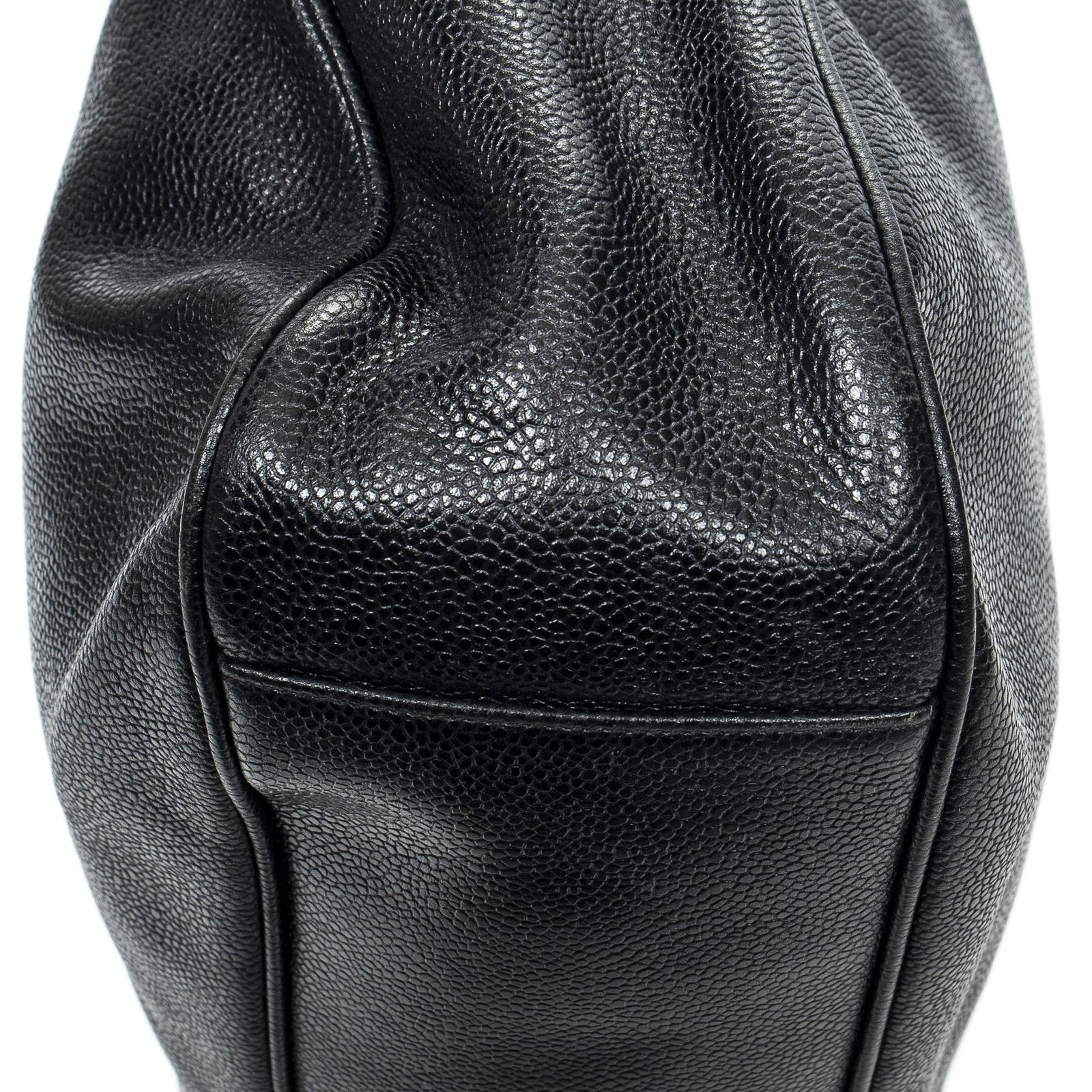 チェーントート黒キャビアレザーA