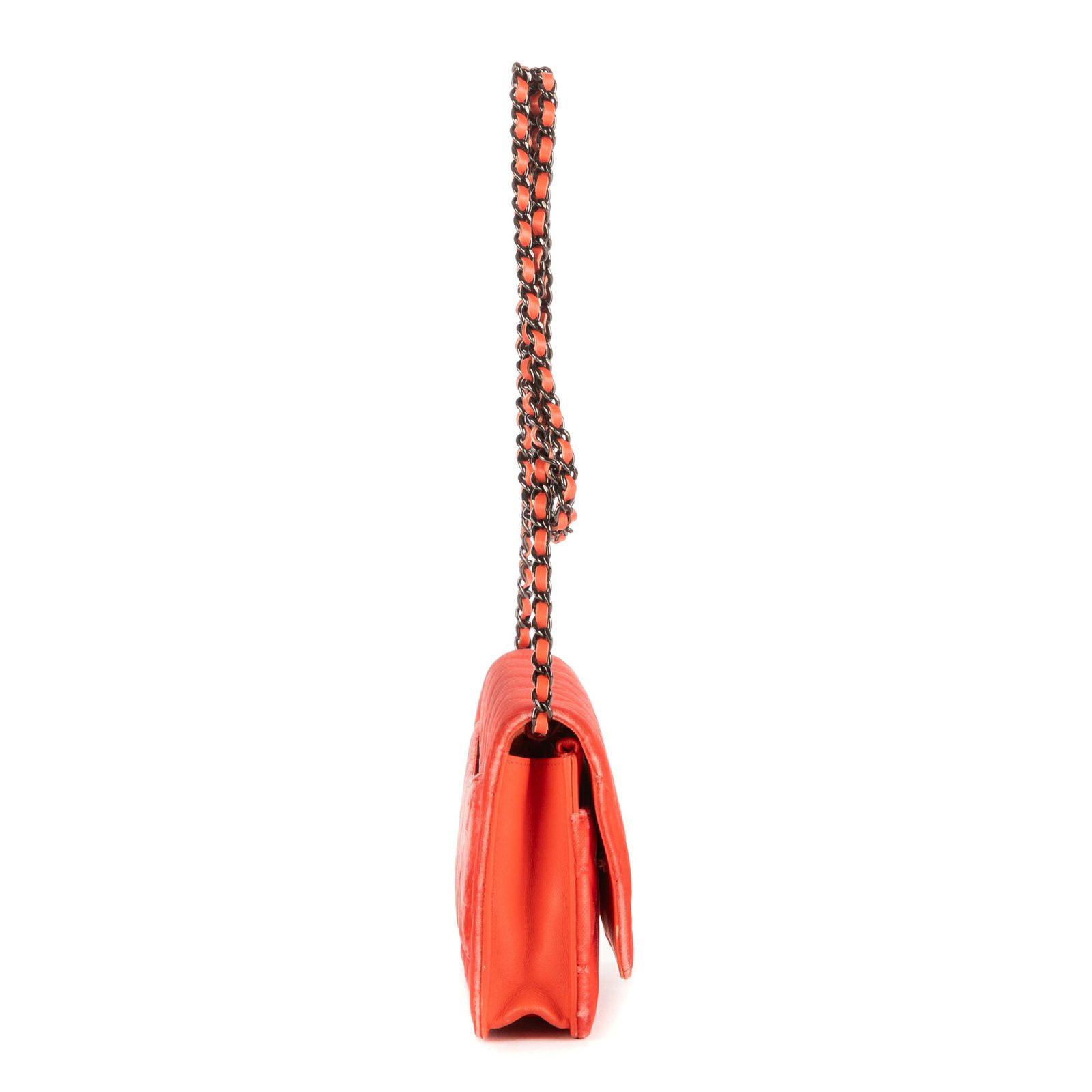 シャネルタイムレスチェーンウォレットピンクマトラッセベルベットA