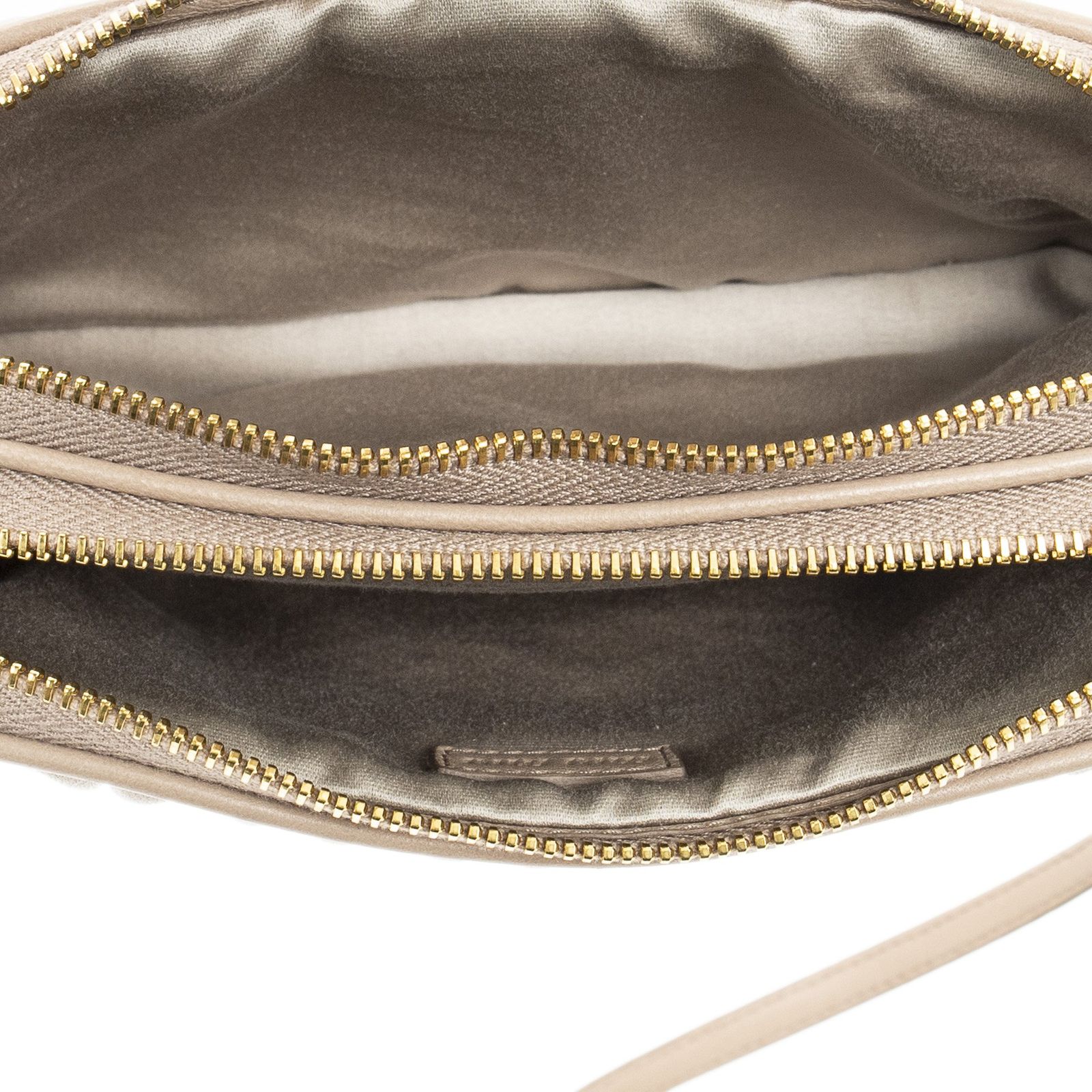 MIU ミュウミュウダブルジップカメラクロスボディピンクナッパマトラッセレザーA