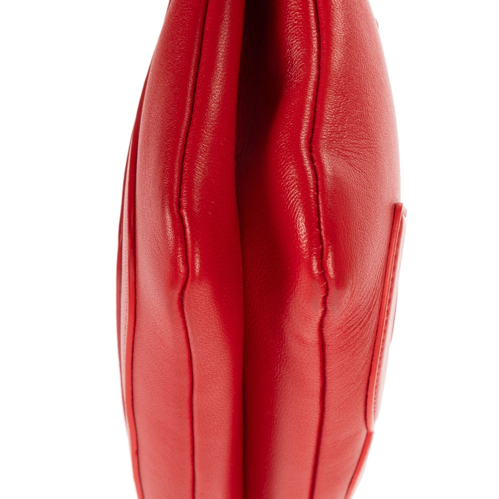 リストポーチ赤スムースレザーA