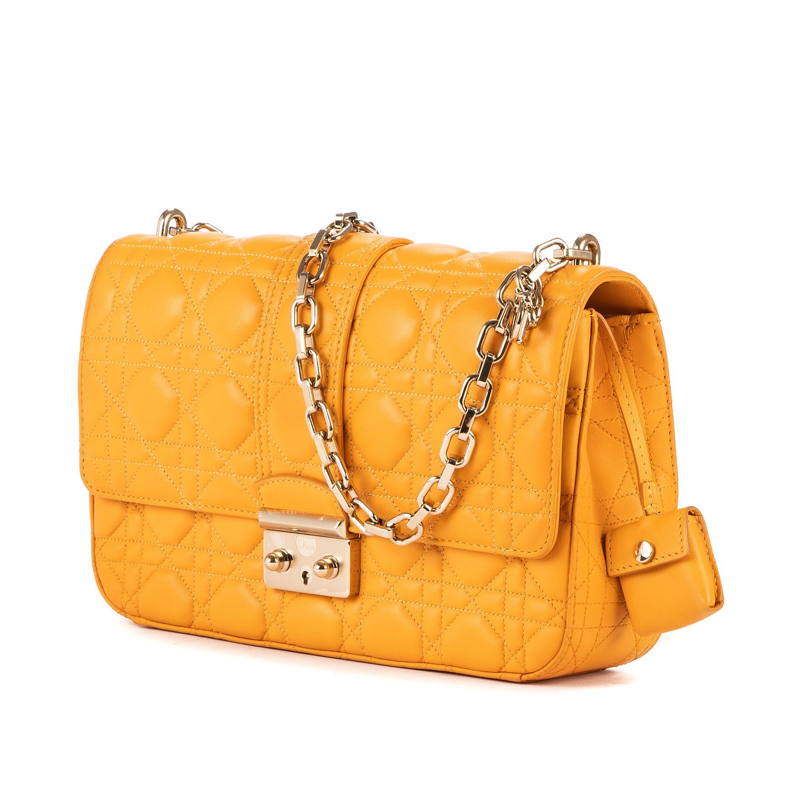 ディオールマスタードイエローカナージュキルトA