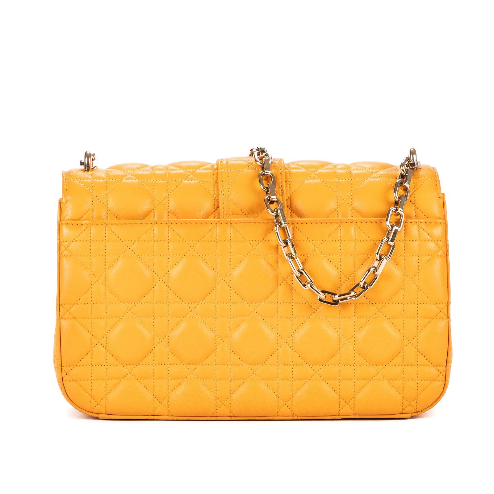 DIOR ディオールミス ディオールマスタードイエローカナージュキルトA DECORATOM_COM_BR