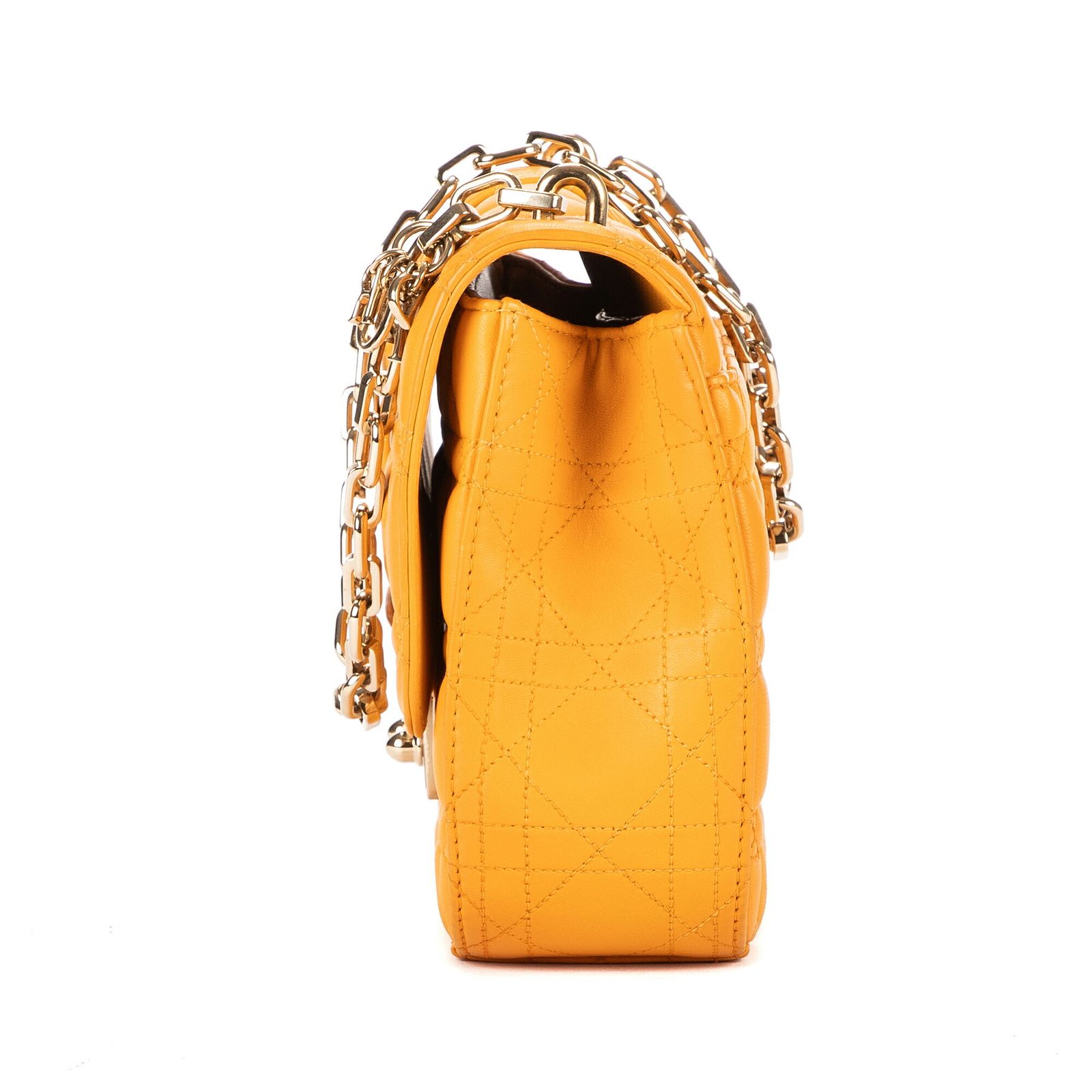 ディオールマスタードイエローカナージュキルトA