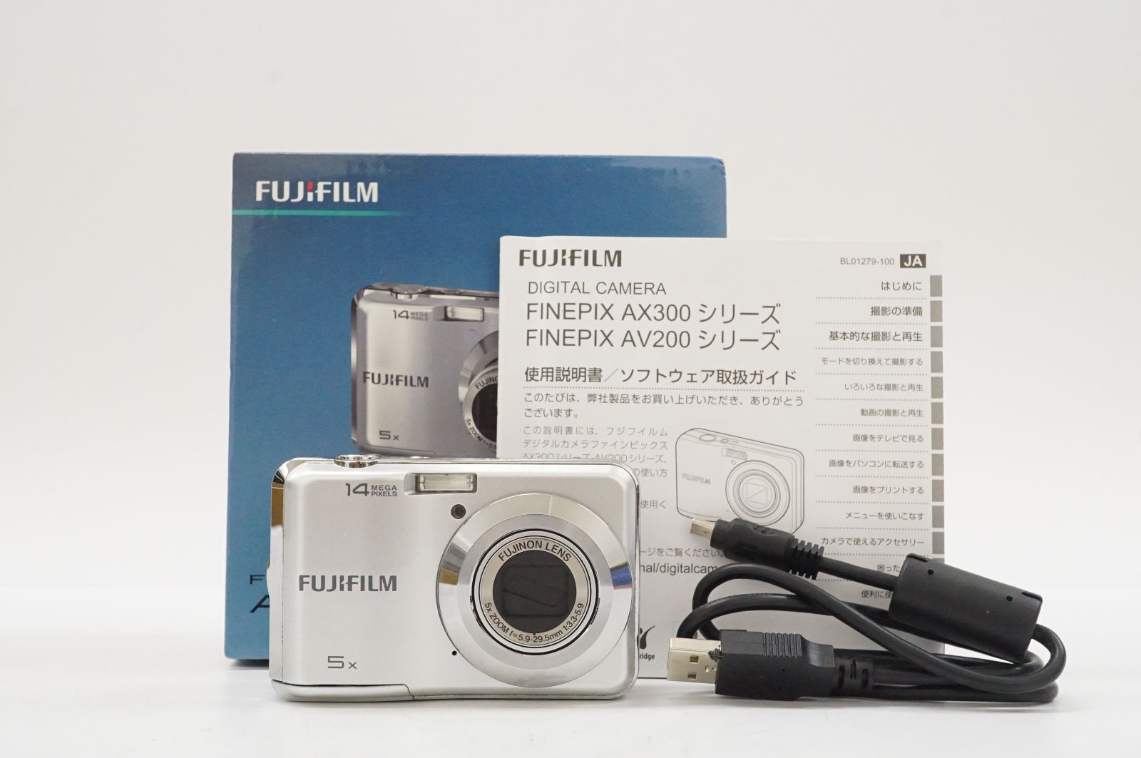 Y216000-6 FUJIFILM FINEPIX AX300 デジカメ コンパクトデジタルカメラ