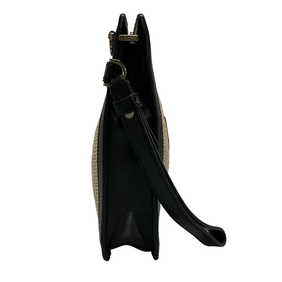 VERSACE ヴェルサーチ クラッチバッグ - 1015279 ベージュ×黒 2WAY レザー