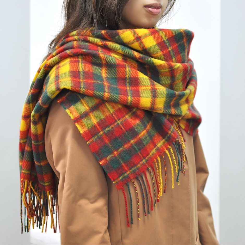 新品 タータンチェック ストール 大判 英国 ロキャロン 正規販売店