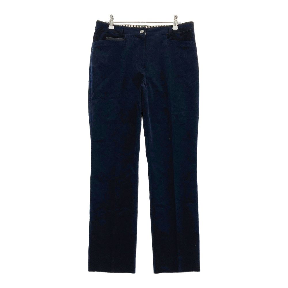 サイズ 42 LANVIN SPORT ランバン スポール 蓄熱 ストレッチパンツ ネイビー系 240101548179 ゴルフウェア レディース ストスト