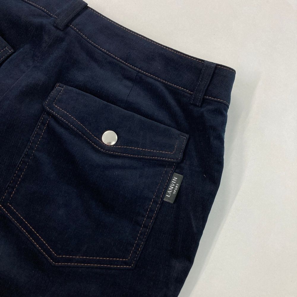 サイズ 42 LANVIN SPORT ランバン スポール 蓄熱 ストレッチパンツ ネイビー系 240101548179 ゴルフウェア レディース ストスト LLC-HASEGAWATOSO_COM