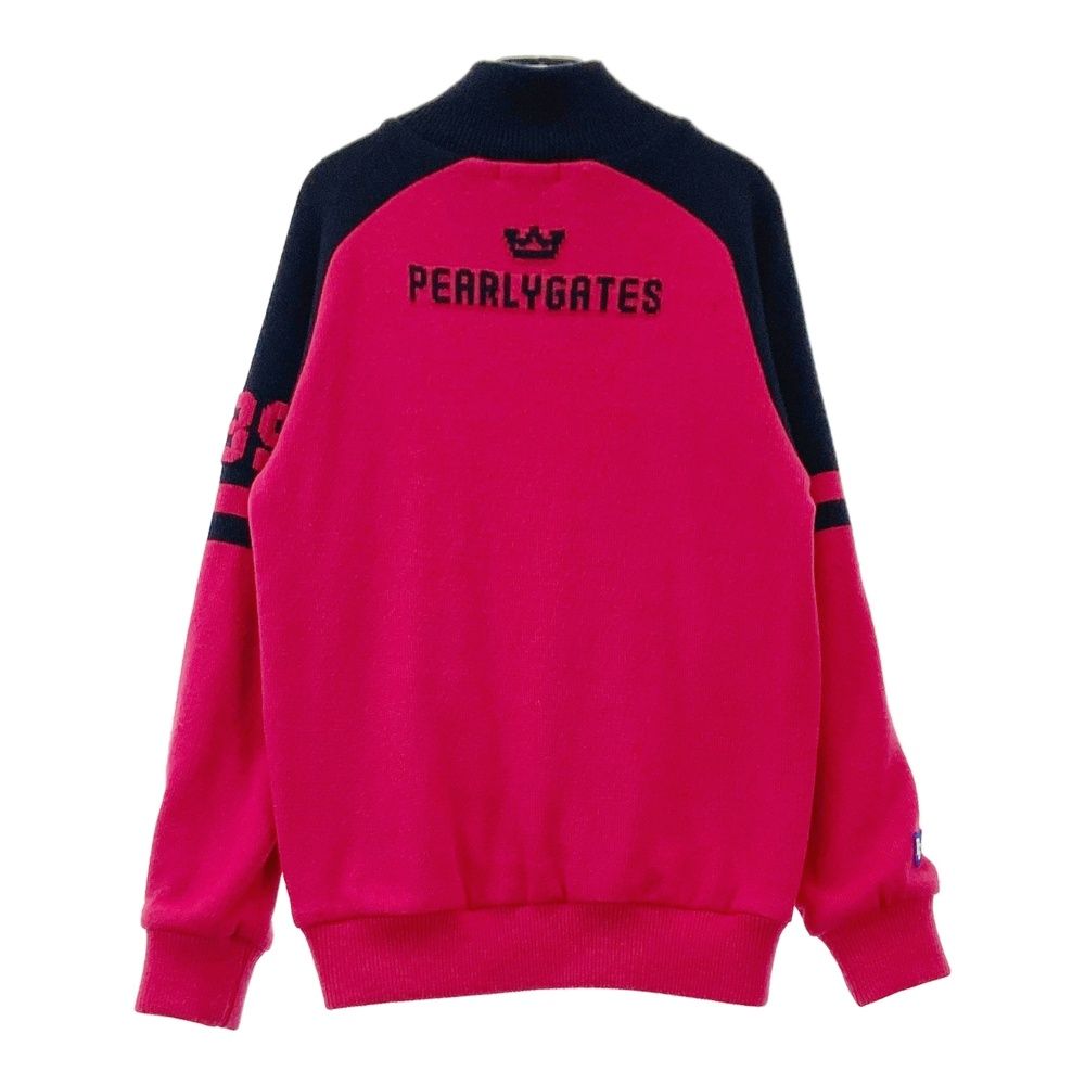 PEARLY GATES 裏地付 ニットジャケット ゴルフウェア メンズ 4 サイズ：4 PEARLY GATES パーリーゲイツ 裏地付 ニット ジップ