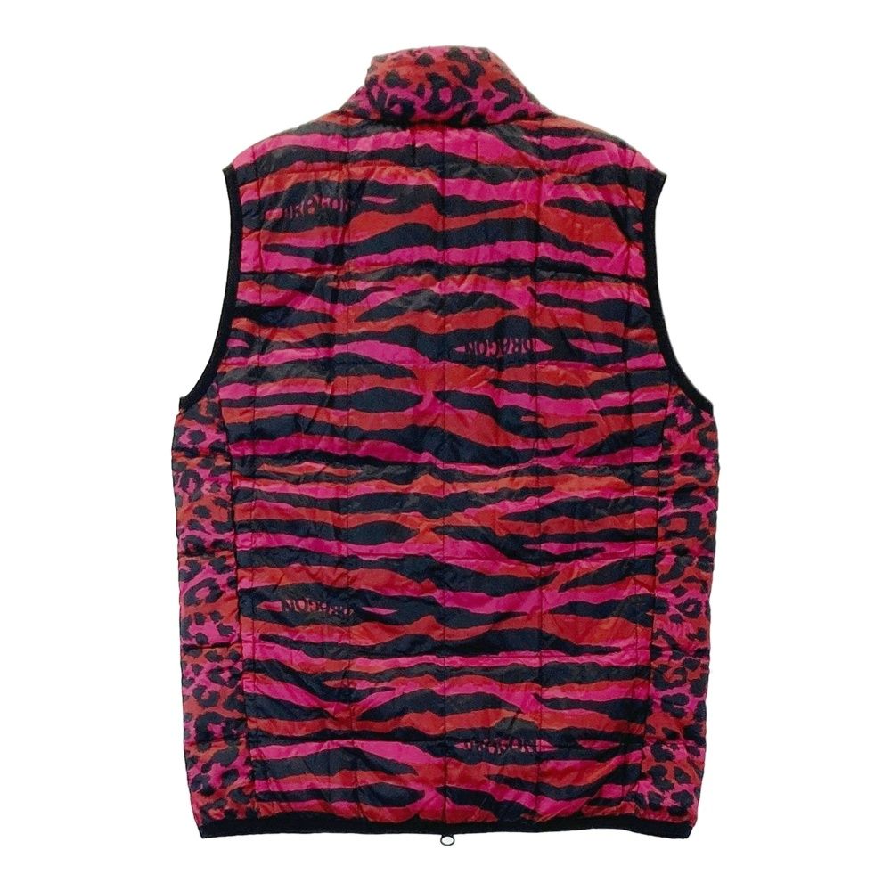 サイズ 2 DANCE WITH DRAGON ダンスウィズドラゴン ダウンベスト レオパード柄 ピンク系 240101554870 ゴルフウェア レディース ストスト