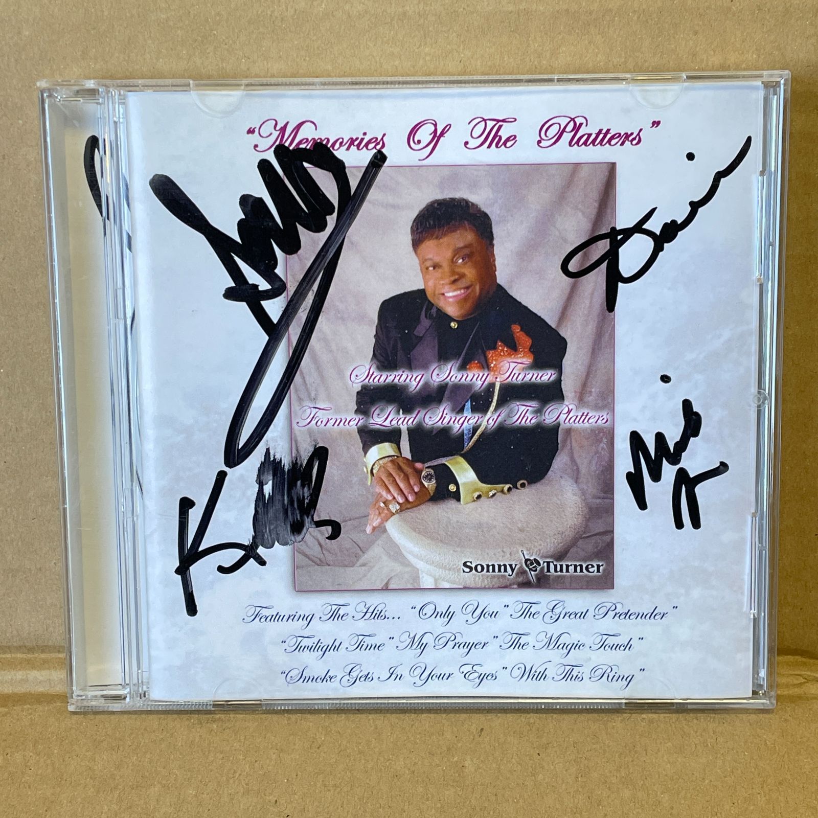 プラターズ ソニーターナー CD-R サイン入り？ Platters Sonny Turner