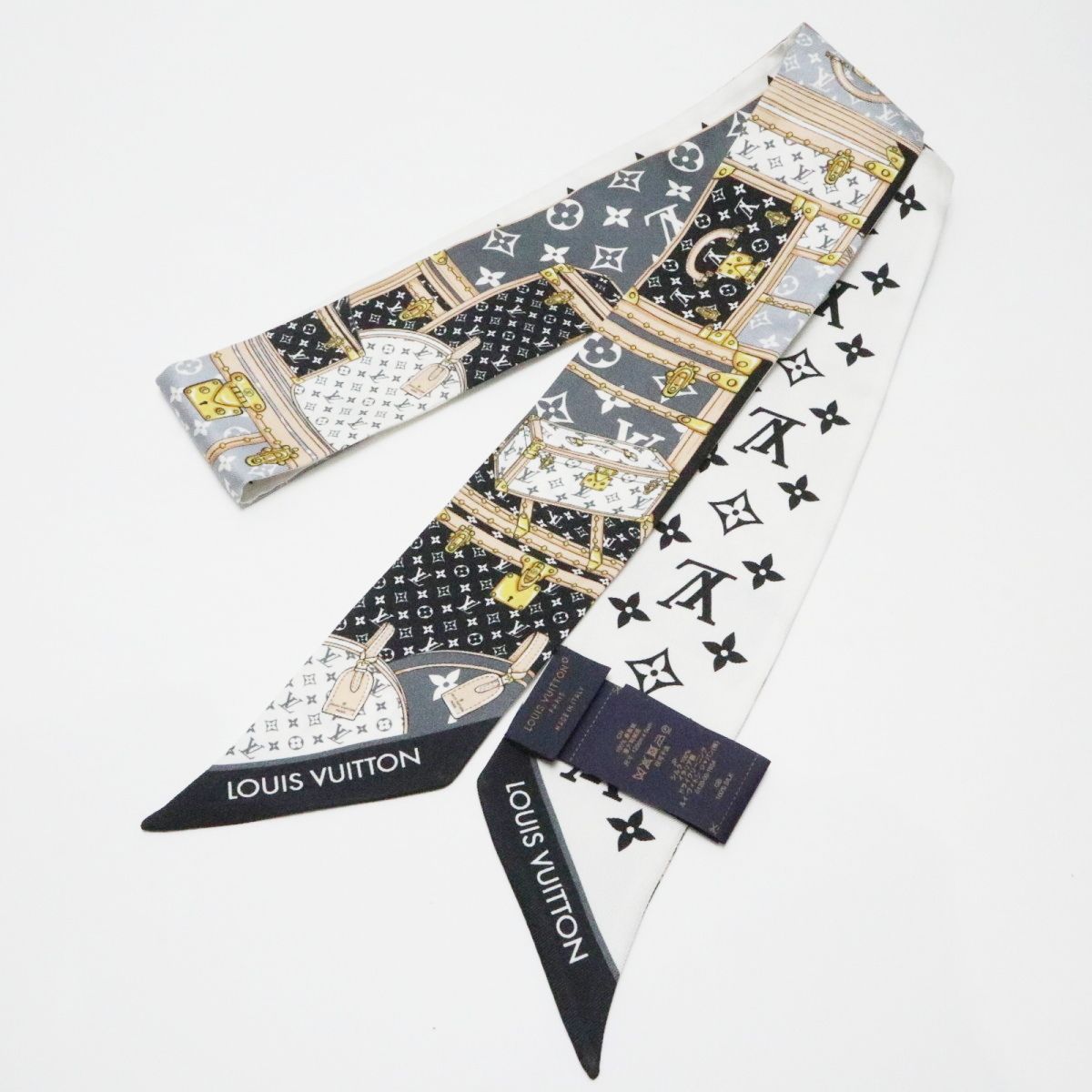 美品 LOUIS VUITTON ルイヴィトン バンドーBB レッツゴー シルク