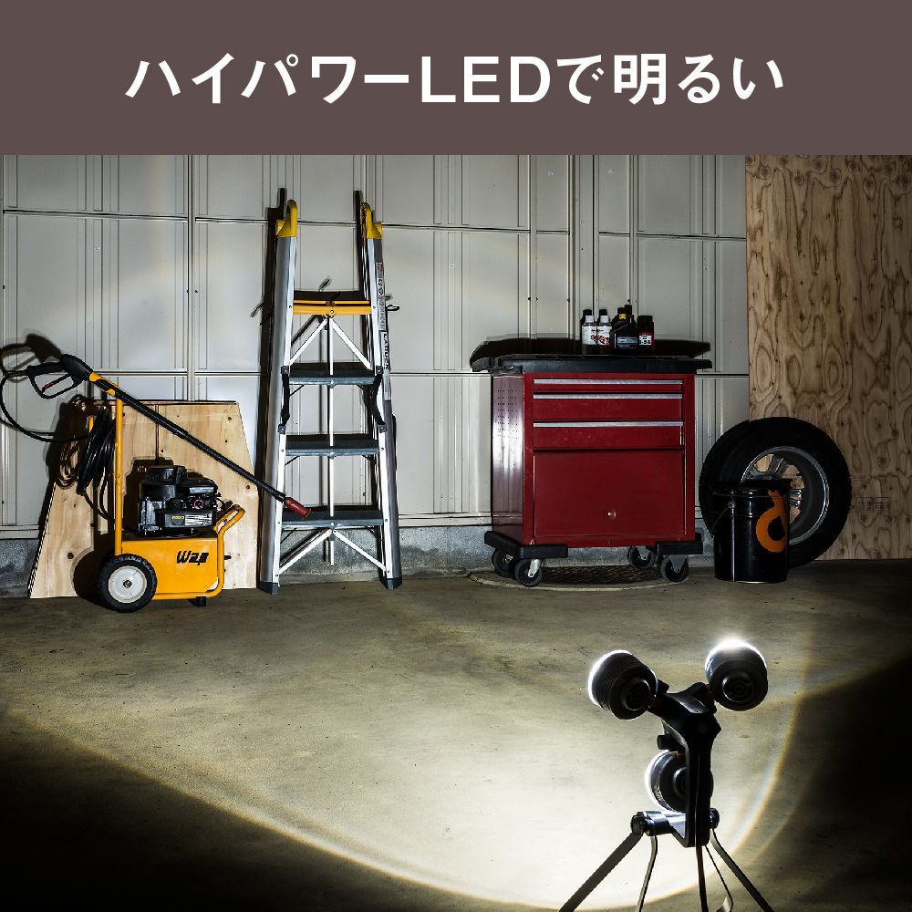 ムサシ ﾗｲﾃｯｸｽ WT-1000 LEDｽｰﾊﾟｰﾜｰｸﾗｲﾄ 3灯20W N