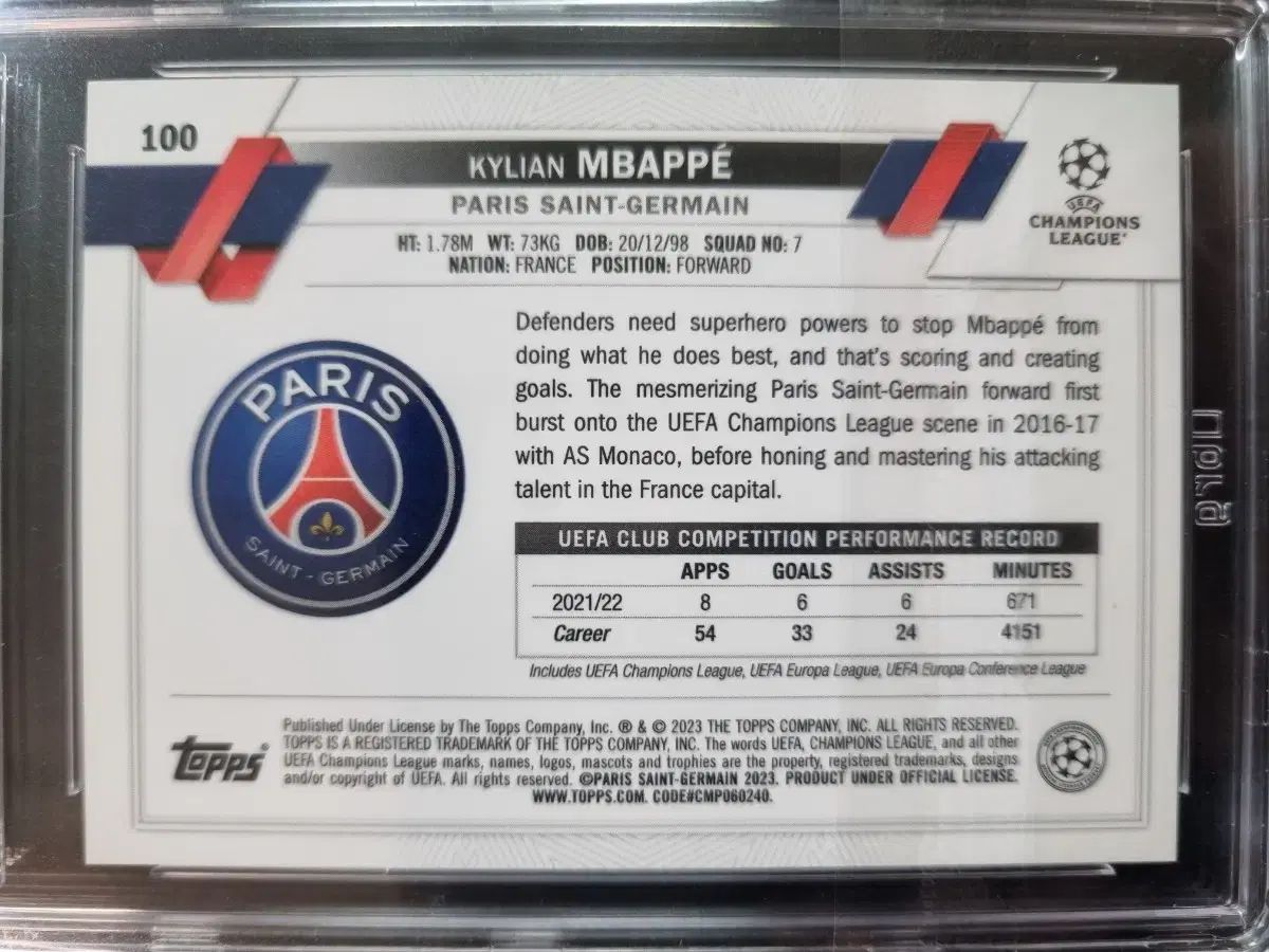 2025 Topps キリアン エムバペ HERO variation brg 10