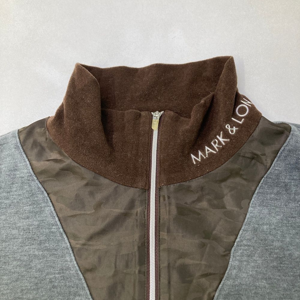 サイズ：ML MARK&LONA マークアンドロナ ハーフジップ 長袖Tシャツ