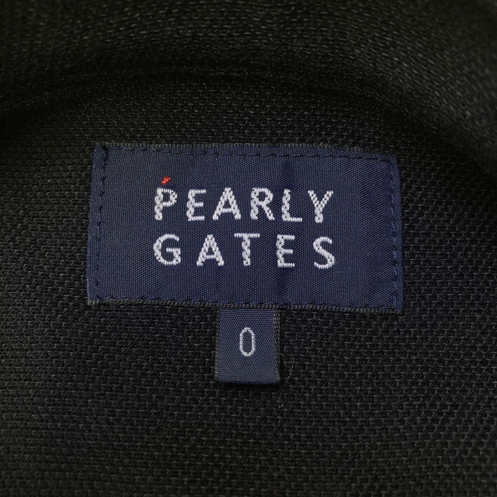 サイズ：0 PEARLY GATES パーリーゲイツ 長袖ポロシャツ ブラック系