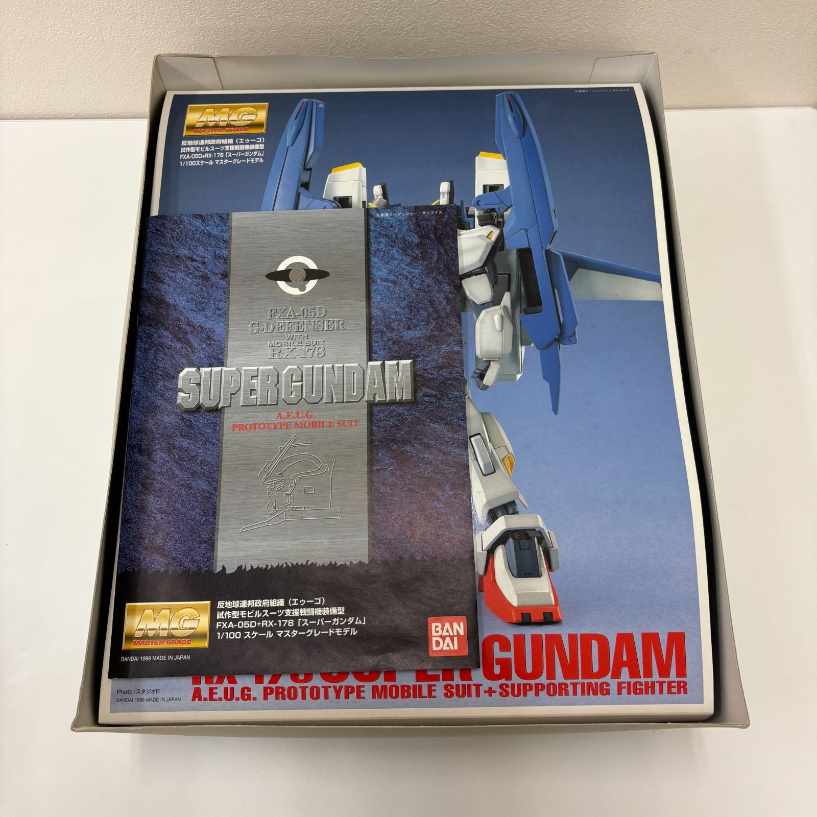 K 3764 未組立品 ガンプラ 1 100 MG FXA 05 D RX 178 スーパーガンダム 反地球連邦政府組織 エゥーゴ 試作型モビルスーツ支援戦闘機装備型 マスターグレード