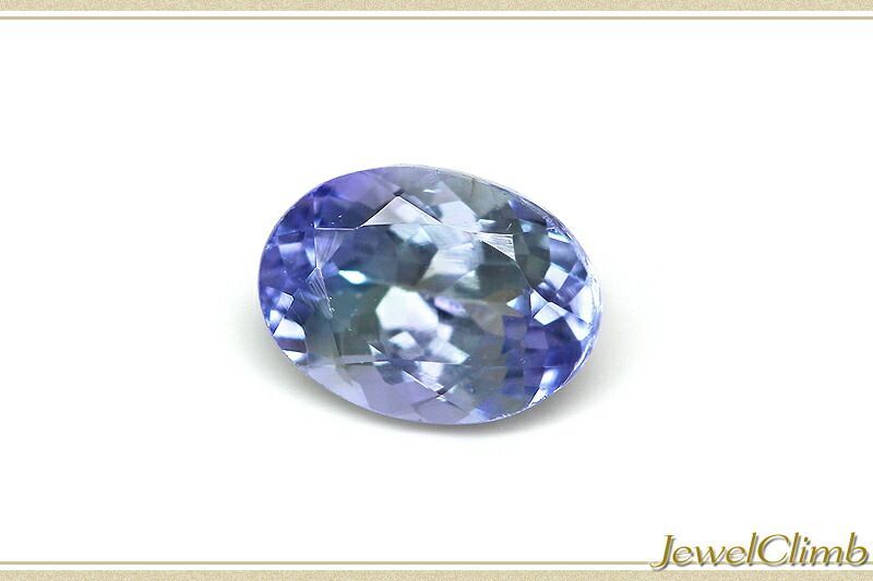 鑑別書付 煌びやかに輝く人気の一石非加熱バイカラータイプタンザナイト ゾイサイト 宝石 ルース ０．９９ＣＴ