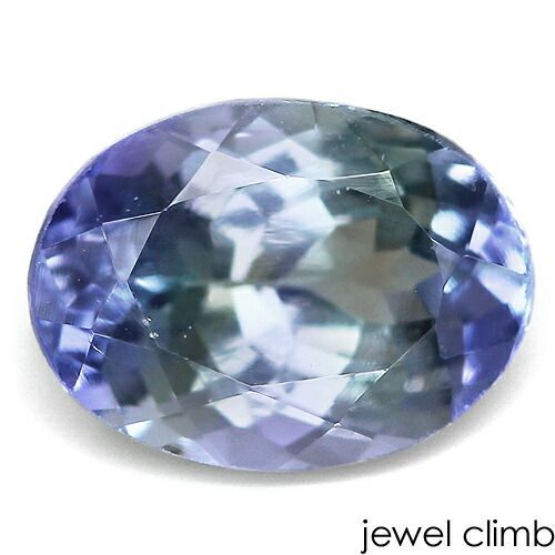 鑑別書付 煌びやかに輝く人気の一石非加熱バイカラータイプタンザナイト ゾイサイト 宝石 ルース ０．９９ＣＴ