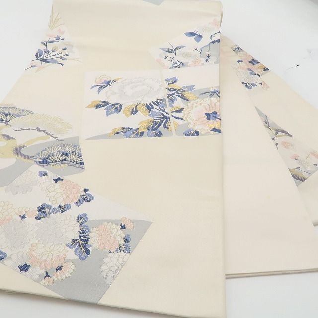 正絹”柔らかな光に吉祥を重ねて”袋帯 7096