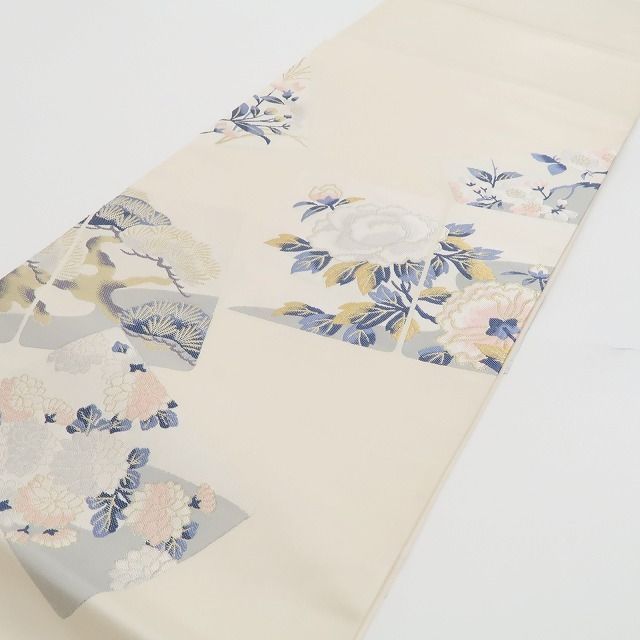 ❁tomihisa❁♥ 菱屋嘉七 落款 着物 正絹”柔らかな光に吉祥を重ねて”袋帯 7096