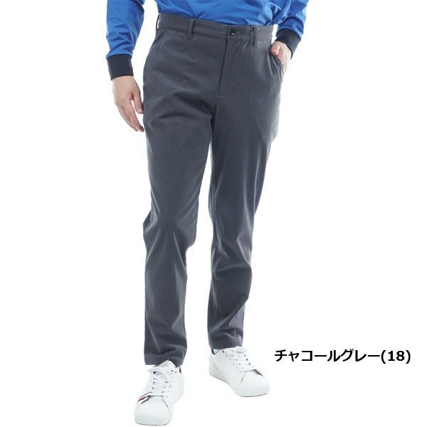 トミーヒルフィガー ゴルフ メンズ ストレッチコーデュロイ テーパードパンツ TOMMY HILFIGER GOLF THMA573 秋冬モデル チャコールグレー 19