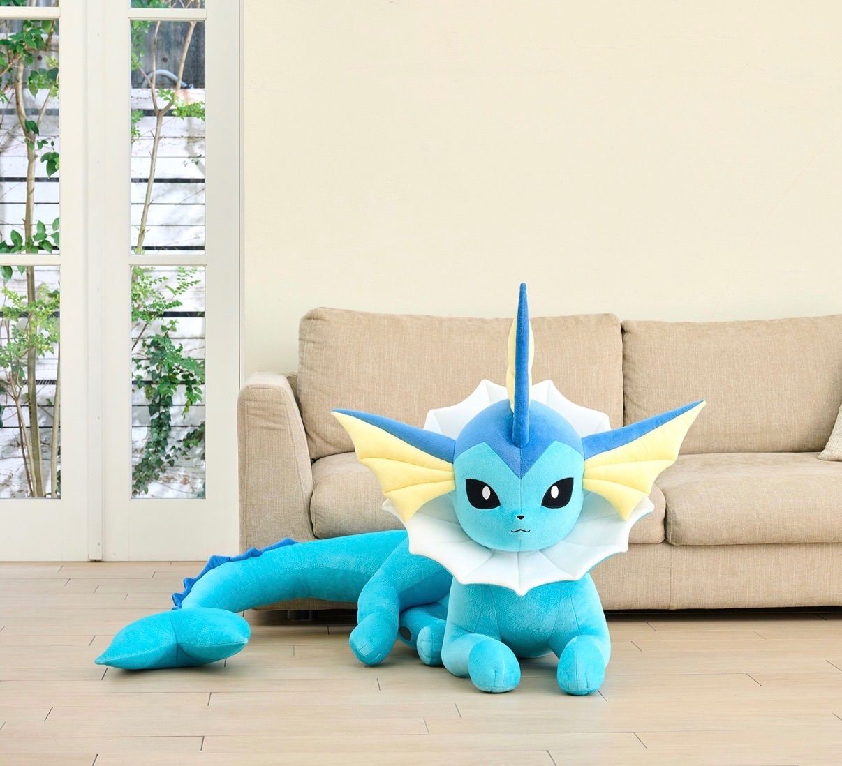 ぬいぐるみ 等身大 シャワーズ 寝そべり - メルカリ