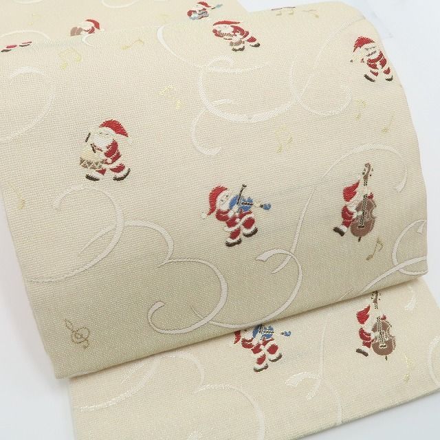 心おどる冬の贈りもの”袋帯