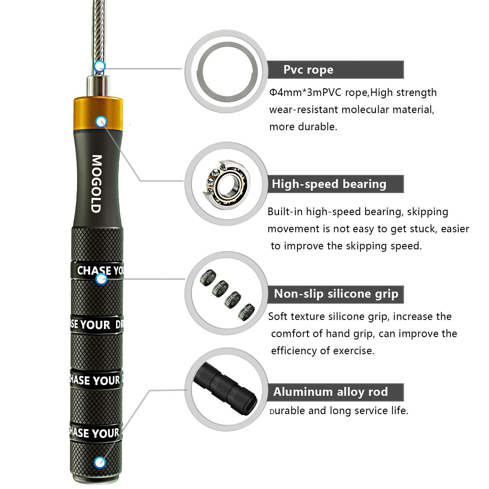 新品 縄跳び 男女兼用 子供用 プレミアム品質 ジャンプ デュアルボール