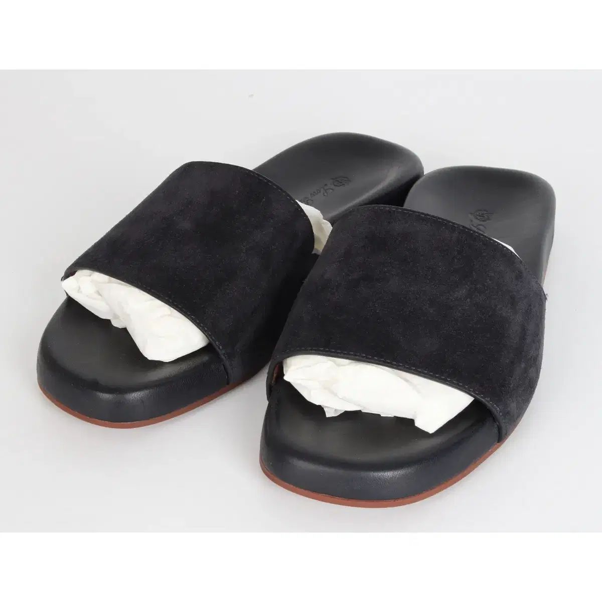 ロロ ピアーナ スウェード スライド サンダル 40 250