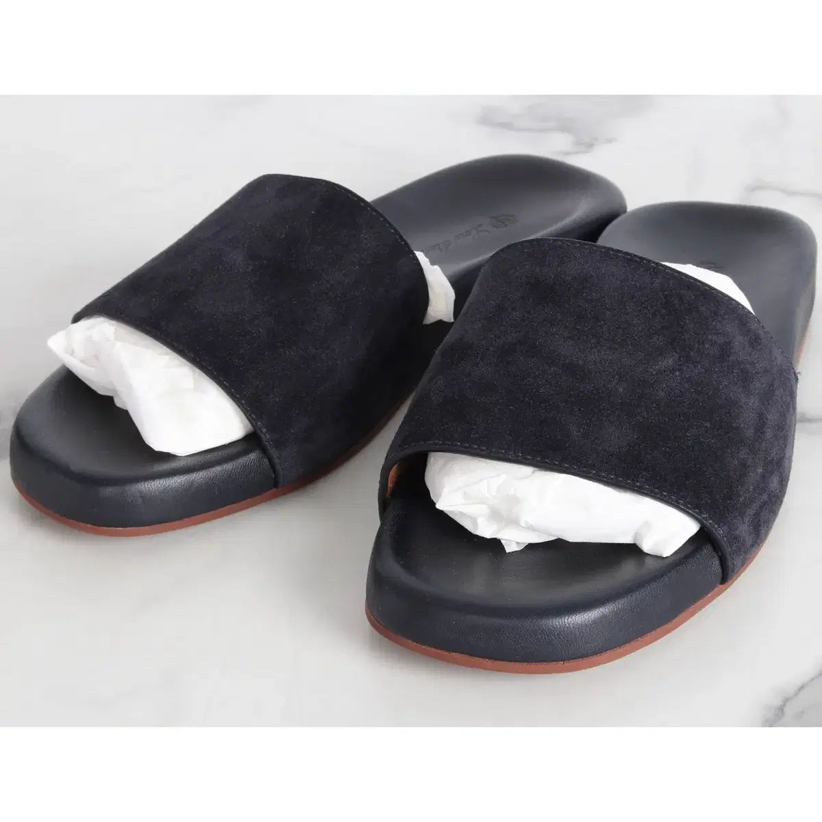 ロロ ピアーナ スウェード スライド サンダル 40 250