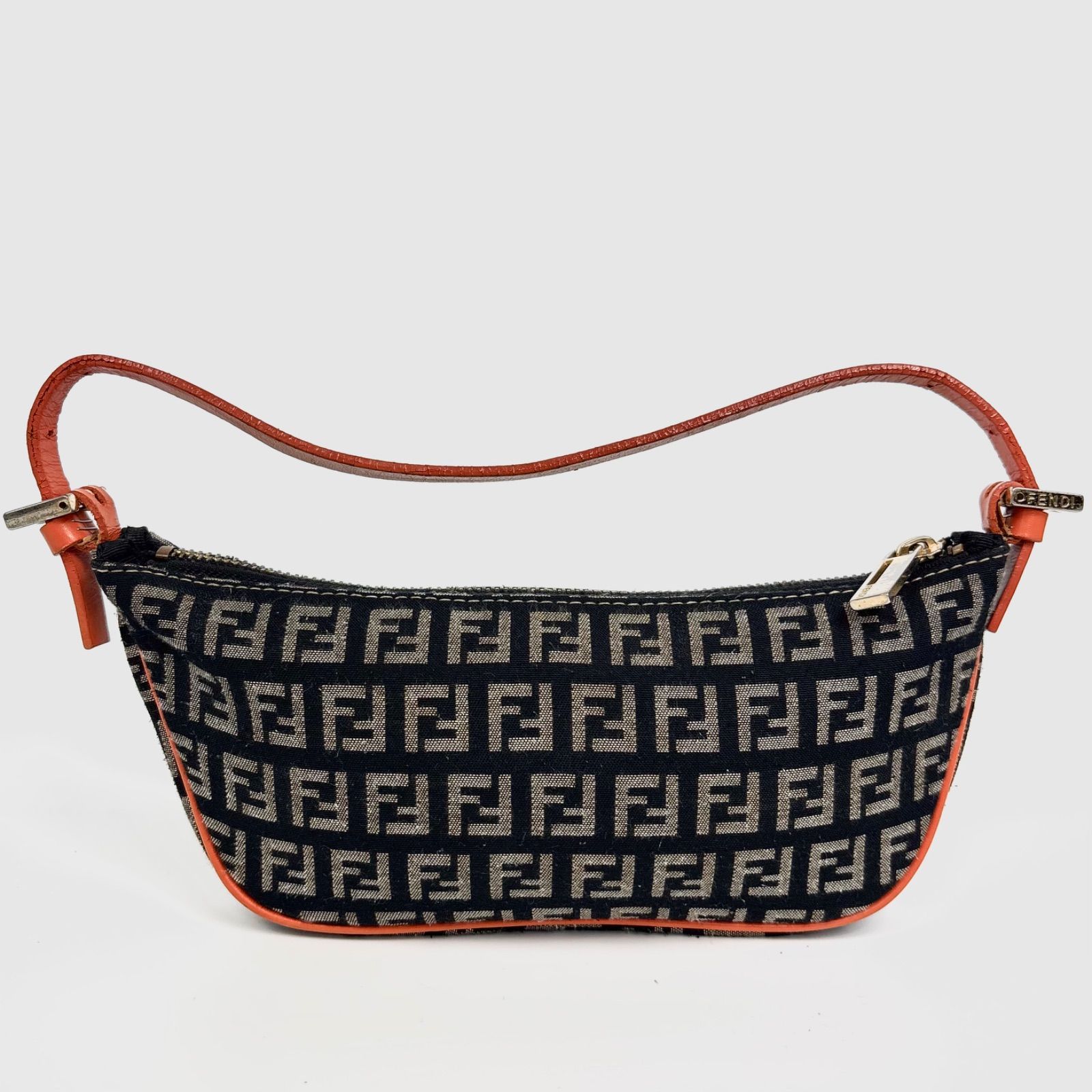 ✨人気✨FENDI アクセサリーポーチ ミニポーチ ハンドバッグ ズッキーノ柄 FENDI】フェンディ『ズッキーノ柄 ミニポーチ』8BR513 レディース