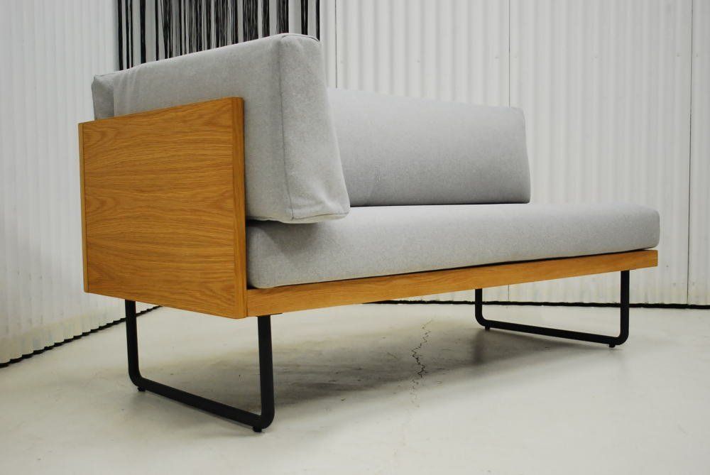 片肘デザイン ナチュラルモダンソファー